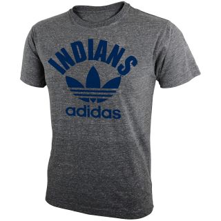 adidas Youth Cleveland Indians Trefoil Short Sleeve T Shirt   Size Medium