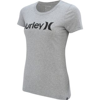 HURLEY Womens One & Only Perfect Crew Short Sleeve T Shirt   Size Large,