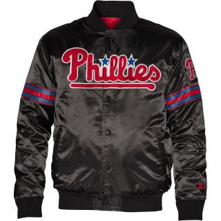 Philadelphia Phillies Logo Black Jacket (STARTER)   Size Xl, Black