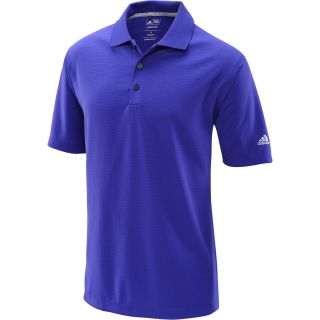 adidas Mens ClimaLite Solid Short Sleeve Golf Polo   Size Medium, Blue