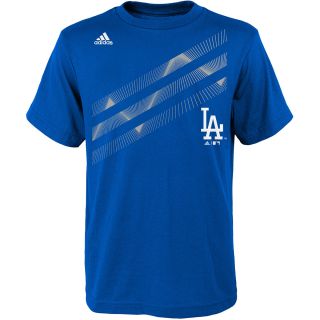 adidas Youth Los Angeles Dodgers Laser Field Short Sleeve T Shirt   Size Xl