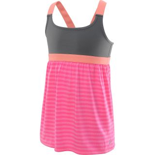 CAPEZIO Girls Future Star Active Candy Stripe Babydoll Tank Top   Size Large,