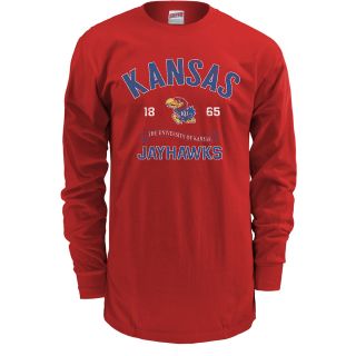 MJ Soffe Mens Kansas Jayhawks Long Sleeve T Shirt   Size Medium, Jayhawks Red