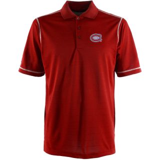 Antigua Montreal Canadiens Mens Icon Polo   Size Large, Dark Red/white (ANT