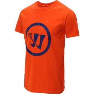 WARRIOR Mens Crease Logo Short Sleeve T Shirt   Size Small, Team Orange