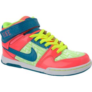 NIKE Womens Air Mogan 2 Mid Skate Shoes   Size 8.5, Flash Lime/pink