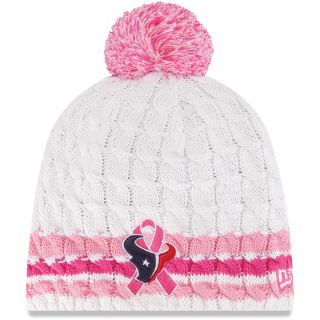 NEW ERA Womens Houston Texans Breast Cancer Awareness Knit Hat, Pink
