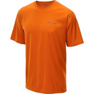 COLUMBIA Mens Zero Rules Short Sleeve T Shirt   Size 2xl, Backcountry Orange