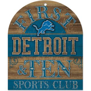 Wincraft Detroit Lions 10X11 Club Wood Sign (91143010)