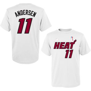 adidas Youth Miami Heat Chris Anderson Game Time Name And Number Short Sleeve T 