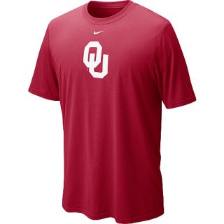 NIKE Mens Oklahoma Sooners Dri FIT Logo Legend Short Sleeve T Shirt   Size