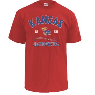 MJ Soffe Mens Kansas Jayhawks T Shirt   Size Large, Jayhawks Red (D005420103)