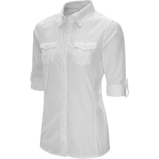 ALPINE DESIGN Womens Long Sleeve Sun Shirt   Size Medium, Bright White