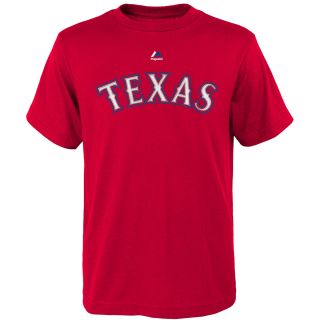 MAJESTIC ATHLETIC Youth Texas Rangers Yu Darvish Player Name And Number T Shirt