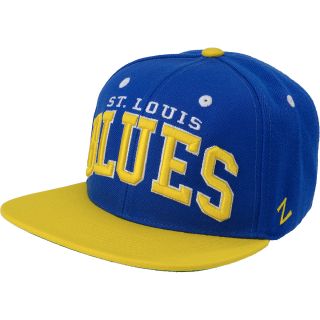 ZEPHYR Mens St. Louis Blues Super Star Snapback Cap, Royal/yellow