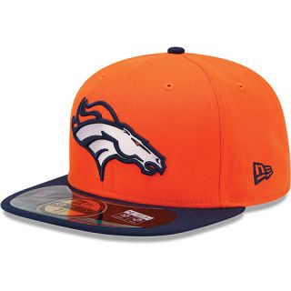 NEW ERA Mens Denver Broncos Official On Field 59FIFTY Fitted Hat   Size 7,
