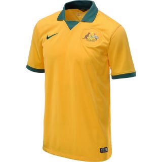 NIKE Mens 2014 Australia Stadium Replica Short Sleeve Soccer Jersey   Size
