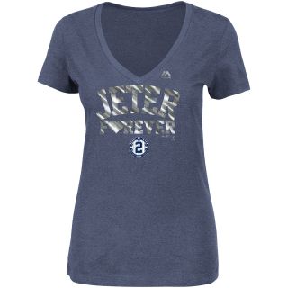 MAJESTIC ATHLETIC Womens New York Yankees Derek Jeter Forever Foil Short 