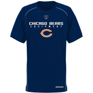 NFL Team Apparel Youth Chicago Bears Heathered Dri Tek Equipment Short Sleeve T 