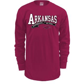 MJ Soffe Mens Arkansas Razorbacks Long Sleeve T Shirt   Size Medium,