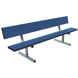 Sport Supply Group Portable Bench with Back  21 Foot   Size 21 Foot, Navy