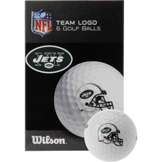 WILSON New York Jets Golf Balls   6 Pack, White