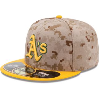 NEW ERA Mens Oakland Athletics Memorial Day 2014 Camo 59FIFTY Fitted Cap  