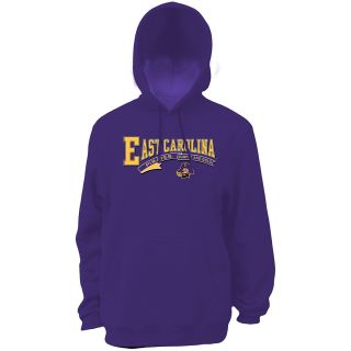 Classic Mens East Carolina Pirates Hooded Sweatshirt   Purple   Size Small,