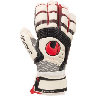 uhlsport Cerberus SuperSoft Bionik Soccer Glove   Size 8, Red/silver (1000327 