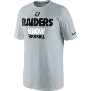 NIKE Mens Oakland Raiders Draft 2 Raiders Know Football Short Sleeve T Shirt