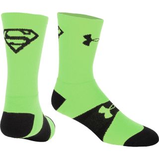 UNDER ARMOUR Mens Alter Ego Superman Performance Crew Socks   Size Small,