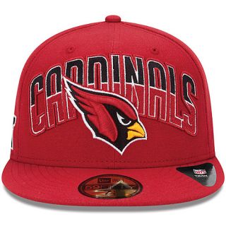 NEW ERA Mens Arizona Cardinals Draft 59FIFTY Fitted Cap   Size 7.75, Cardinal