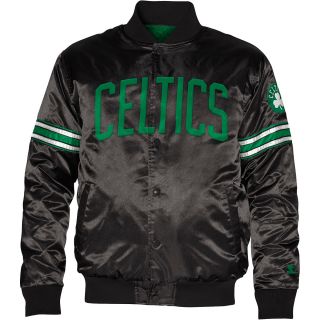 Boston Celtics Logo Black Jacket (STARTER)   Size Xl, Black