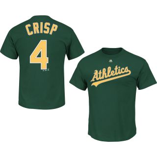 MAJESTIC ATHLETIC Mens Oakland Athletic Coco Crisp Name And Number T Shirt  