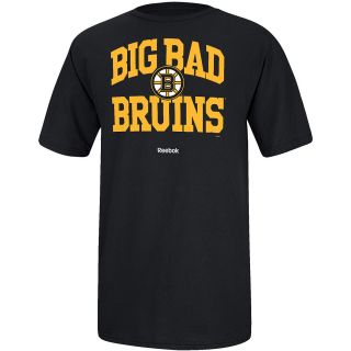 REEBOK Mens Boston Bruins Big Bad Short Sleeve T Shirt   Size Large, Black