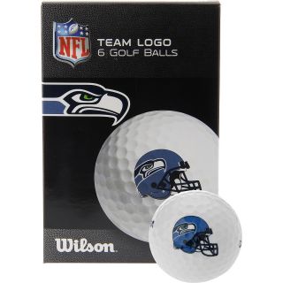 WILSON Seattle Seahawks Golf Balls   6 Pack, White