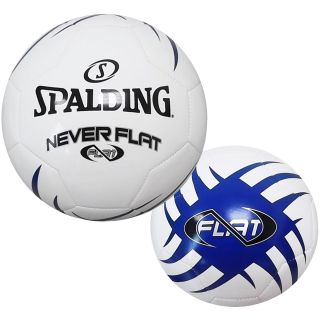 Spalding NeverFlat Soccer Ball, Blue (64 869E)