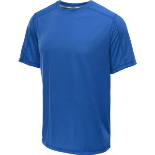 CHAMPION Mens PowerTrain Heather Short Sleeve T Shirt   Size Large, Team Blue