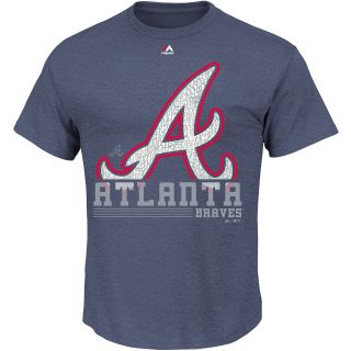 MAJESTIC ATHLETIC Mens Atlanta Braves 6th Inning Short Sleeve T Shirt   Size