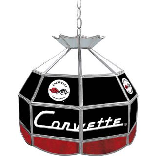 Trademark Global Corvette C1 Stained Glass Tiffany Lamp   16 inch diameter