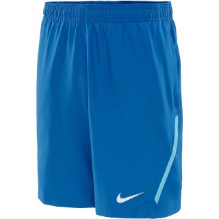 NIKE Mens Power 9 Woven Tennis Shorts   Size XS/Extra Small, Grey Mist/citrus