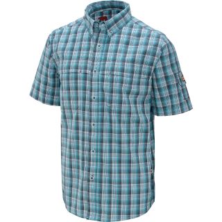 DAKOTA GRIZZLY Mens Gavin Short Sleeve Shirt   Size 2xl, Aqua