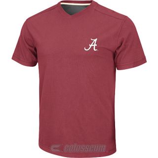 COLOSSEUM Mens Alabama Crimson Tide Mirage V Neck T Shirt   Size Small,