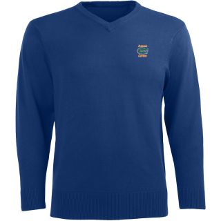 Antigua Mens Florida Gators Ambassador Knit V Neck Sweater   Size XXL/2XL,