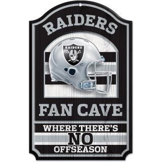 Wincraft Oakland Raiders Fan Cave 11x17 Wooden Sign (05950010)