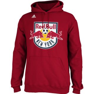 adidas Mens New York Red Bulls Logo Pullover Hoody   Size Xl, Red