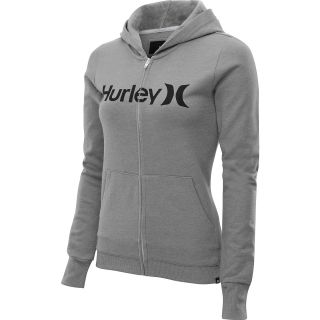 HURLEY Womens One & Only Slim Fit Full Zip Hoodie   Size XS/Extra Small,
