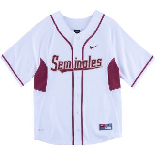 NIKE Youth Florida State Seminoles Replica Baseball Jersey   Size Medium, White