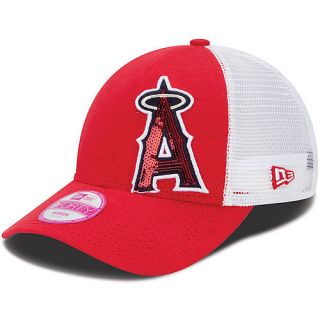 NEW ERA Womens Los Angeles Angels of Anaheim Sequin Shimmer 9FORTY Adjustable