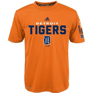 adidas Youth Detroit Tigers ClimaLite Batter Short Sleeve T Shirt   Size Xl,